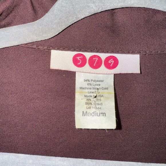 Vintage Y2K Discontinued 579 Brown single Button Cropped Jacket Size Medium EUC - Picture 4 of 7